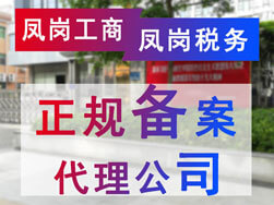 東莞鳳崗工商稅務正規(guī)備案代理公司